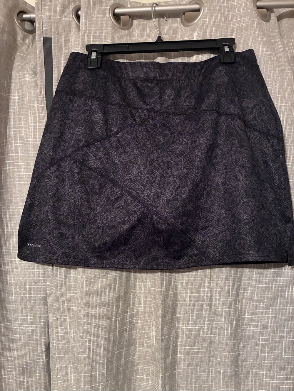 Columbia Titanium Paisley Topo Print Hiking Skort - Women's Medium